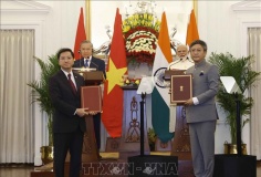 Tổng Bí thư, Chủ tịch nước Tô Lâm và Thủ tướng Ấn Độ chứng kiến Lễ trao các văn kiện hợp tác Việt Nam - Ấn Độ