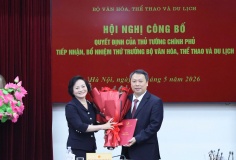Phó Thủ tướng Phạm Thị Thanh Trà trao quyết định bổ nhiệm ông Nguyễn Huy Dũng giữ chức Thứ trưởng Bộ VHTT&DL