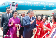 Tổng Bí thư, Chủ tịch nước Tô Lâm và Phu nhân bắt đầu thăm chính thức Vương quốc Thái Lan