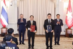 Tổng Bí thư, Chủ tịch nước Tô Lâm và Thủ tướng Thái Lan chứng kiến lễ trao văn kiện hợp tác và công bố Logo kỷ niệm 50 năm thiết lập quan hệ ngoại giao Việt Nam – Thái Lan