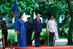 Lễ đón Tổng Bí thư, Chủ tịch nước Tô Lâm và Phu nhân thăm cấp Nhà nước tới Philippines