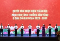 Thủ tướng Lê Minh Hưng phát động Phong trào thi đua quyết tâm thực hiện thắng lợi mục tiêu tăng trưởng bền vững '2 con số'