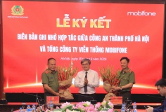 Công an Hà Nội và MobiFone hợp tác thúc đẩy chuyển đổi số, xây dựng đô thị thông minh