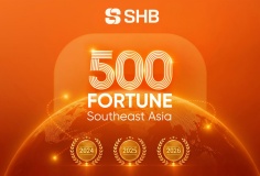 Ba năm liên tiếp góp mặt trong Fortune Southeast Asia 500: SHB khẳng định vị thế TOP 5 Ngân hàng TMCP tư nhân Việt Nam