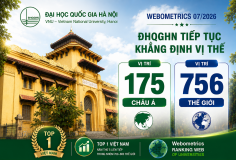 Đại học Quốc gia Hà Nội đứng thứ 175 châu Á và 756 thế giới