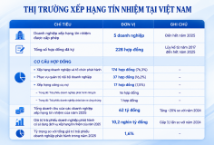 Trái phiếu doanh nghiệp được xếp hạng tín nhiệm chiếm 1,6% tổng giá trị phát hành