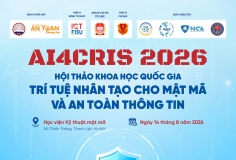 AI4CRIS – Diễn đàn khoa học quốc gia thúc đẩy ứng dụng trí tuệ nhân tạo trong lĩnh vực mật mã và an toàn thông tin