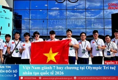 Việt Nam giành 7 huy chương tại Olympic Trí tuệ nhân tạo quốc tế 2026