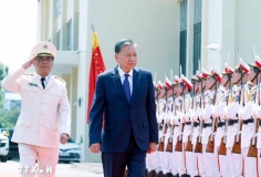 Tổng Bí thư, Chủ tịch nước Tô Lâm thăm, làm việc tại Học viện Kỹ thuật và Công nghệ an ninh (Bộ Công an)