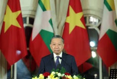 Tổng Bí thư, Chủ tịch nước Tô Lâm: Quan hệ hợp tác Việt Nam-Myanmar sẽ có những bước phát triển mới, thực chất hơn
