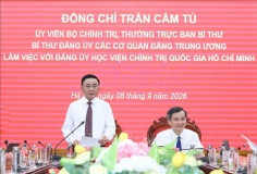 Học viện Chính trị Quốc gia Hồ Chí Minh phải là hình mẫu về xây dựng Đảng