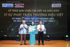Vinh danh 10 tác phẩm báo chí xuất sắc tại Lễ trao giải cuộc thi viết “Vì sự phát triển thương hiệu Việt”