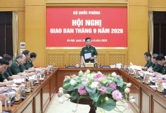 Đại tướng Phan Văn Giang chủ trì Hội nghị giao ban Bộ Quốc phòng tháng 9 năm 2026