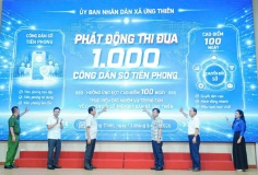 Ứng Thiên đẩy mạnh chuyển đổi số, đưa tiện ích đến người dân