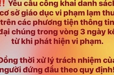 Xử lý phản ánh lạm thu: Đừng để phụ huynh phải e ngại