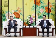 Chủ tịch Quốc hội Trần Thanh Mẫn tiếp Bí thư tỉnh ủy Thiểm Tây