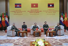 Cuộc gặp thường niên giữa ba Bộ trưởng Bộ Quốc phòng Việt Nam - Lào - Cam-pu-chia