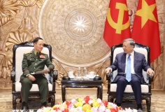 Tổng Bí thư, Chủ tịch nước Tô Lâm tiếp Phó Thủ tướng, Bộ trưởng Bộ Quốc phòng Lào