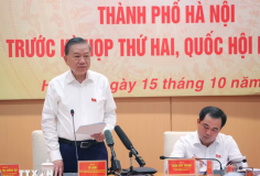 Tổng Bí thư, Chủ tịch nước Tô Lâm dự buổi làm việc chuẩn bị Kỳ họp thứ Hai, Quốc hội khóa XVI của Đoàn đại biểu Quốc hội Hà Nội