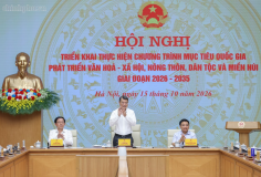 Thủ tướng Lê Minh Hưng chủ trì Hội nghị triển khai Chương trình mục tiêu quốc gia phát triển văn hóa - xã hội, nông thôn, dân tộc miền núi