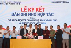 Vĩnh Long ký kết hợp tác với Microsoft