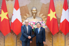 Chủ tịch Quốc hội Trần Thanh Mẫn hội kiến Tổng thống Liên bang Thụy Sĩ