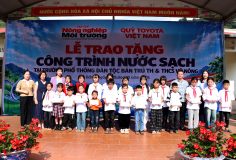 Toyota Việt Nam mang nguồn nước sạch đến trường học vùng cao Cao Bằng
