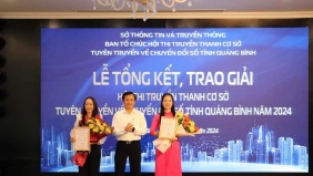 Trao giải Hội thi truyền thanh cơ sở tuyên truyền về chuyển đổi số tỉnh Quảng Bình năm 2024