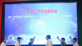 Khai trương Hệ thống thông tin nguồn tỉnh Đắk Nông