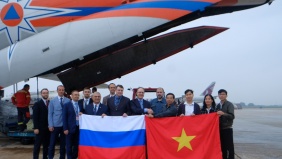 Hàng viện trợ khẩn cấp từ Nga đến với người dân Huế trong cơn bão lũ