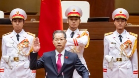 Chánh án Tòa án nhân dân Tối cao Nguyễn Văn Quảng tuyên thệ nhậm chức