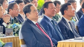 Chủ tịch Quốc hội dự Lễ khởi công Trục Đại lộ Cảnh quan sông Hồng của Thủ đô