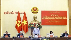 Ban Thường vụ Đảng ủy Quốc hội tổ chức Hội nghị kiểm điểm, đánh giá, xếp loại năm 2025