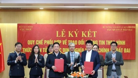 Liên thông dữ liệu điện tử trong xác định nghĩa vụ tài chính về đất đai