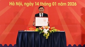 Phát hành đặc biệt bộ tem bưu chính chào mừng Đại hội XIV của Đảng