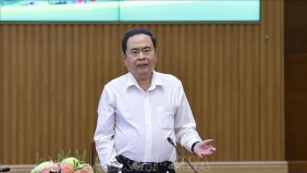 Chủ tịch Quốc hội Trần Thanh Mẫn làm việc với Ủy ban Bầu cử tỉnh Đồng Tháp