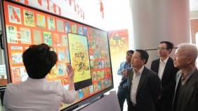 Hà Nội trưng bày hàng trăm bìa báo Xuân chào mừng Đại hội XIV của Đảng