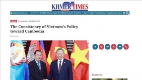 Truyền thông Campuchia đồng loạt đưa tin về chuyến thăm của Tổng Bí thư Tô Lâm