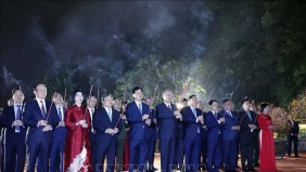 Tổng Bí thư Tô Lâm thăm, chúc Tết Đảng bộ, chính quyền và nhân dân Hà Nội