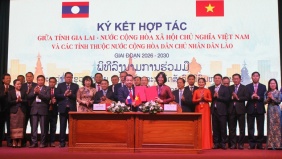 Gia Lai ký kết biên bản ghi nhớ hợp tác với 4 tỉnh của Lào