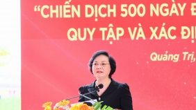 Phó Thủ tướng Phạm Thị Thanh Trà phát động Chiến dịch 500 ngày đêm tìm kiếm, quy tập và xác định danh tính hài cốt liệt sĩ