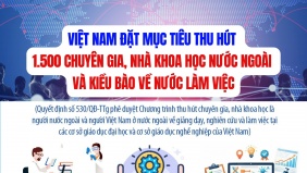 Việt Nam đặt mục tiêu thu hút 1.500 chuyên gia, nhà khoa học nước ngoài và kiều bào về nước làm việc