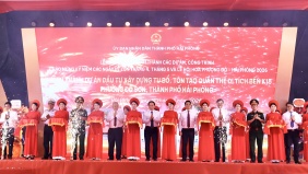 Phó Thủ tướng Lê Tiến Châu dự Lễ khởi công, khánh thành 14 dự án, công trình tại Hải Phòng