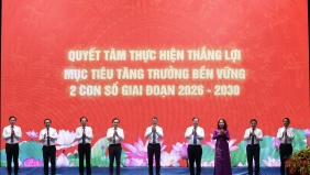 Thủ tướng Lê Minh Hưng phát động Phong trào thi đua quyết tâm thực hiện thắng lợi mục tiêu tăng trưởng bền vững '2 con số'