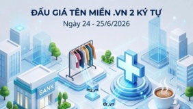 76 tên miền “.vn” ngắn, đẹp chính thức lên sàn đấu giá đợt 2/2026