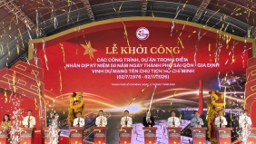 Khởi công đồng loạt 8 dự án trọng điểm chào mừng 50 năm TP.HCM mang tên Bác