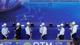 Phó Thủ tướng Thường trực Phạm Gia Túc dự lễ khởi công dự án cảng biển thuộc Cụm cảng nước sâu Cái Mép-Thị Vải (TPHCM)