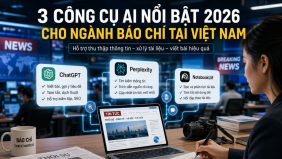3 công cụ AI nổi bật năm 2026 giúp nhà báo làm việc hiệu quả hơn