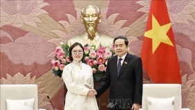 Chủ tịch Quốc hội Trần Thanh Mẫn tiếp Đại sứ Mông Cổ