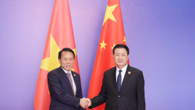 Đại tướng Lương Tam Quang hội đàm với Bộ trưởng Bộ Công an Trung Quốc Vương Tiểu Hồng